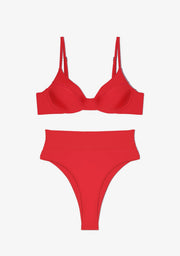 Masha Top + Kalea Bottom Chili Red Bikini