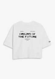 Origins Cropped T-Shirt White / Black