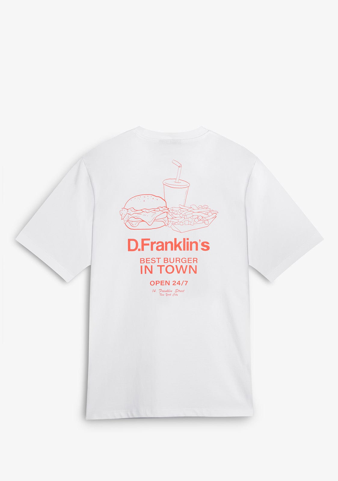 Best Burger T-Shirt  White / Orange