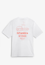 Best Burger T-Shirt  White / Orange