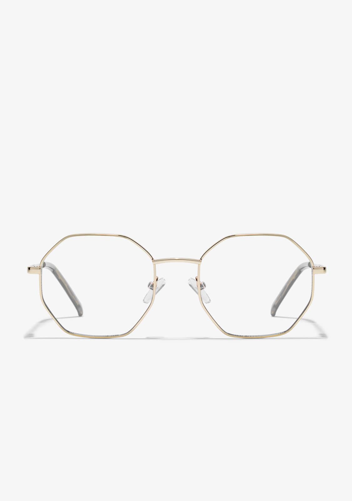 Classic Hexagon Blue Block Carey / Gold