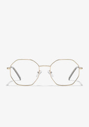 Classic Hexagon Blue Block Carey / Gold