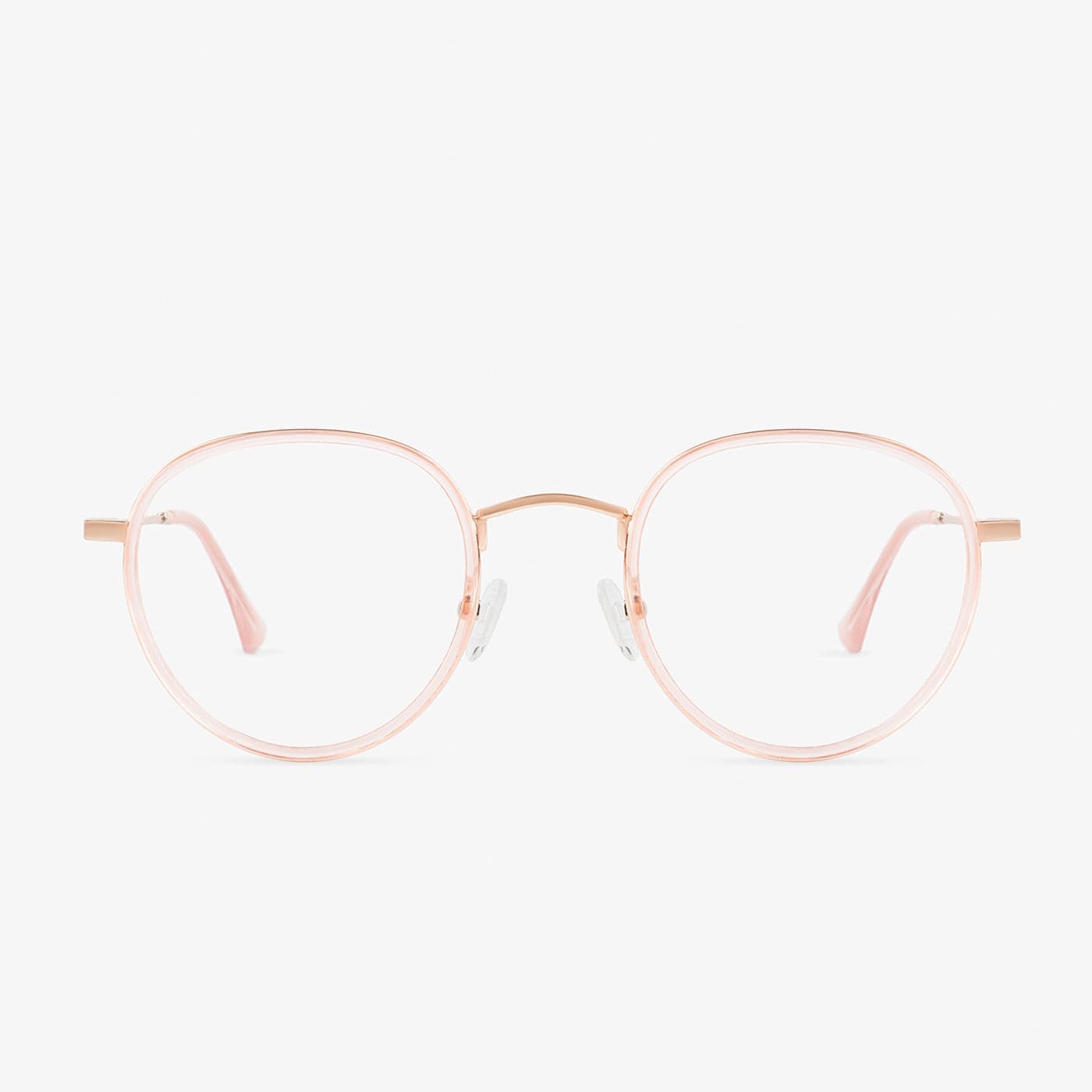 Walker Round Blue Block / Rose Gold V.1