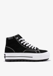 One Way Track Canvas Basic Black