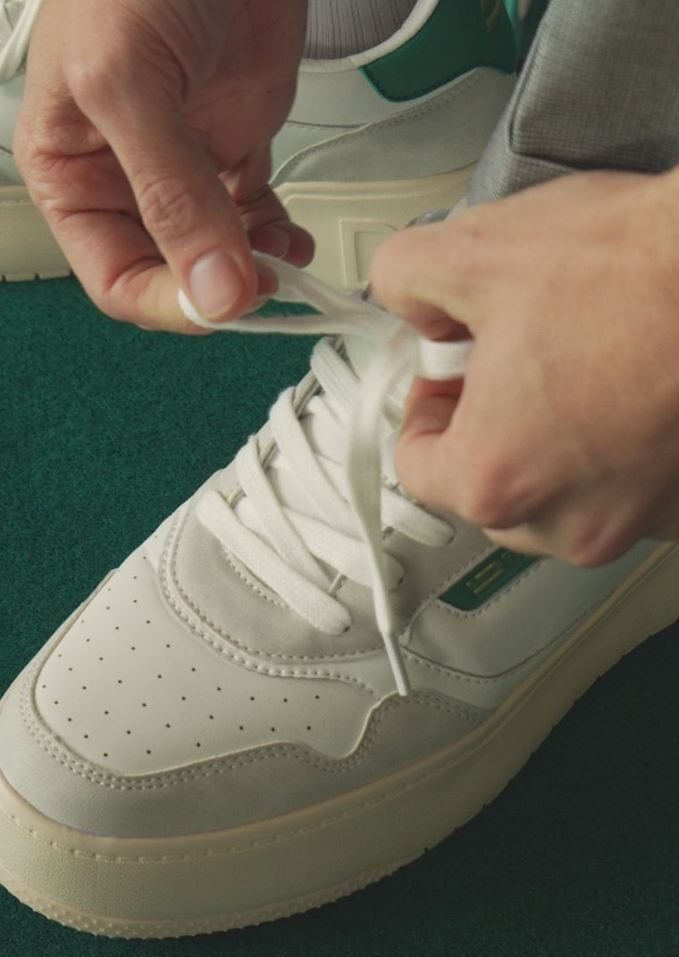 Cargar vídeo: Low Court Basic White / Green